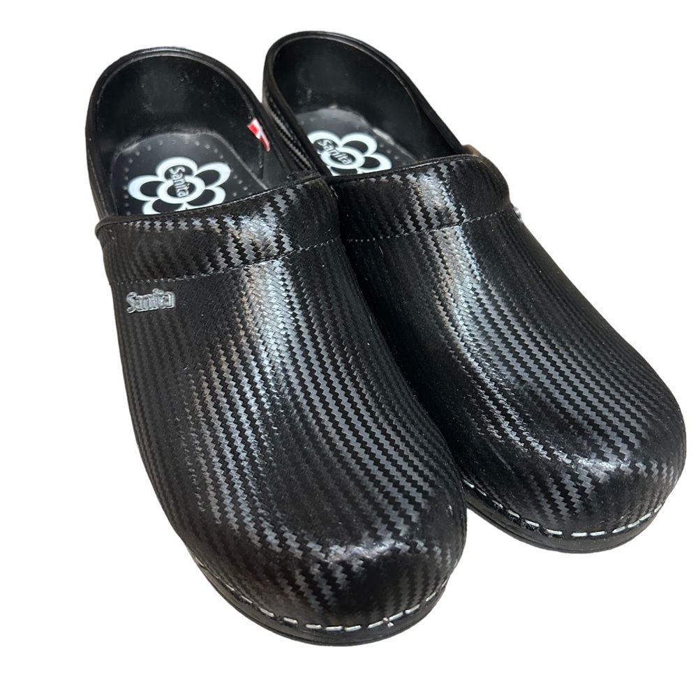 Sanita Women’s Signature Pro. Cairo Clog Mule Black Sz 39 Slip Resistant